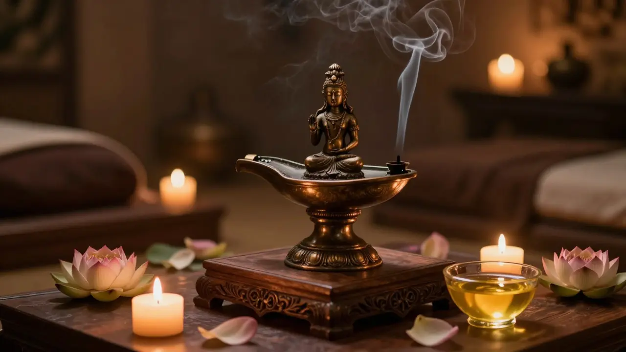 Lingam masáž a aromaterapie: Jak vůně prohlubují mužskou relaxaci